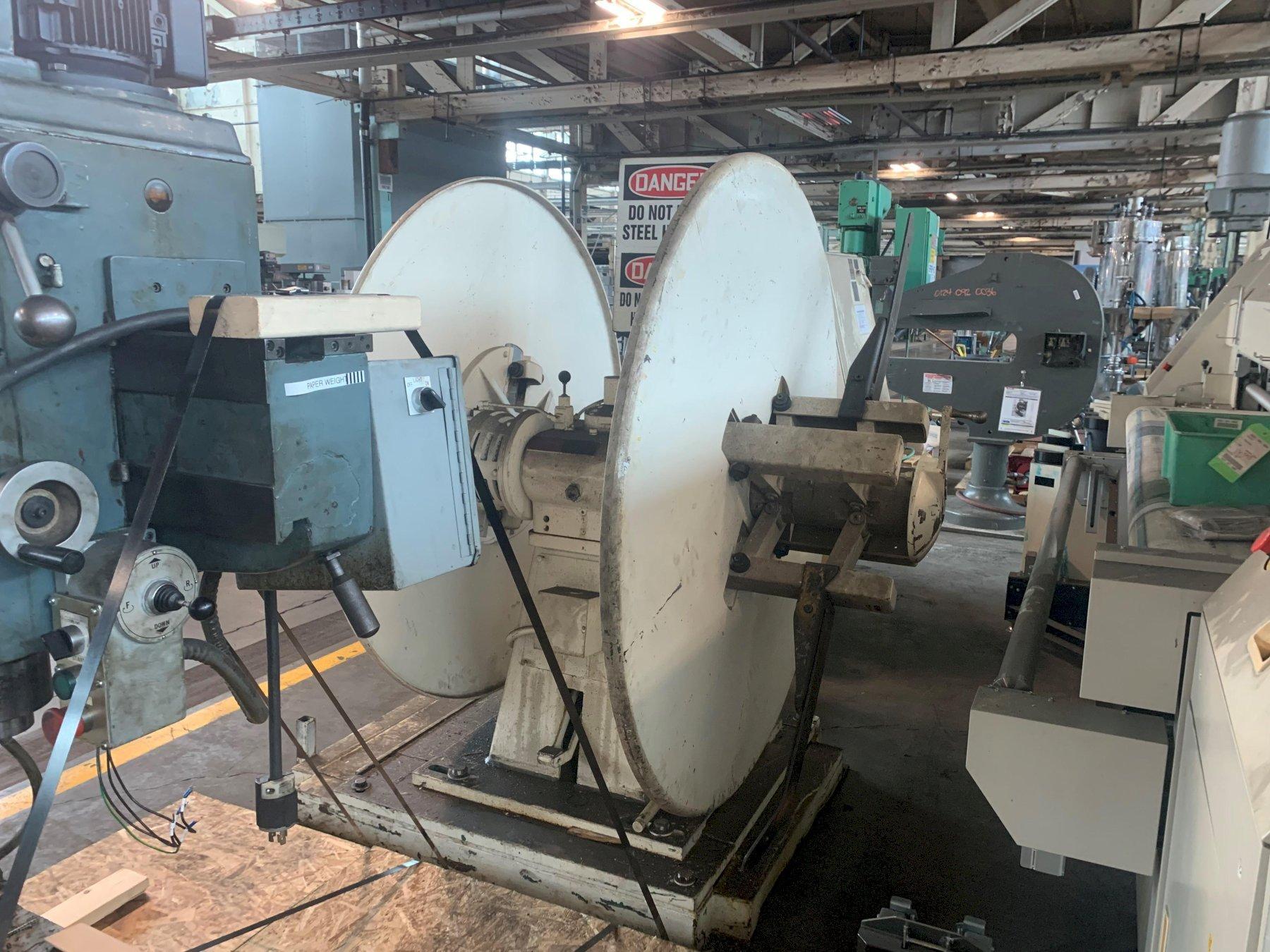 4000 lb. Littell #40-12, pull-off double end coil reel uncoiler, 12" width, 60" outside dimensions, 16"-20" - Image 4