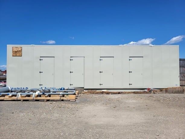 Insulated Sound Attenuated Enclosure, 513.5" x 157" x 128" Inside Dimension, (4) 40.25" x 3" x 91.5" Side - Image 1