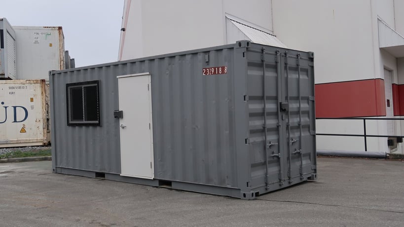 20' Rough & Tough, Site Office Container, 2" x 3" steel stud framing, 48" x 36" window, 5 x Power outlets, 3 - Image 2