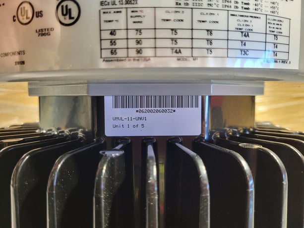 Crouse-HINDS #VMVL-11-2TW-R1-UNV1-S890, LED Luminaire, 320W HID, 92 Watts, 11000 Lumens - Image 4
