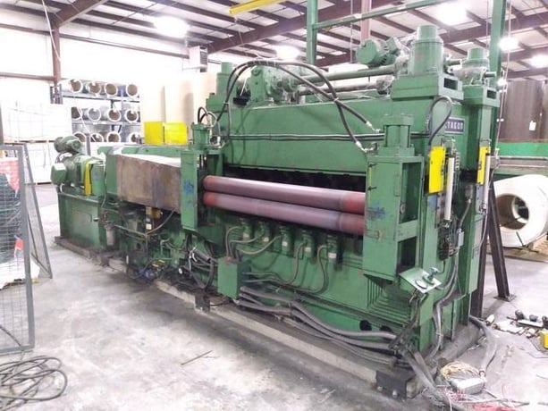 60" x .08" Octagon, 6-Hi precision leveler w/controls, 1.25" work roll diameter, 19 work rolls - Image 1