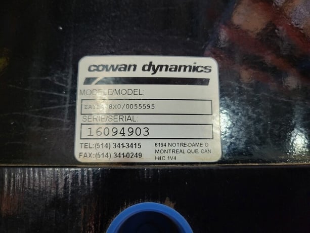Cowan Dynamics #ZAYLA48X0/0055595, Double-Acting Pneumatic Actuator, 16" Stroke, 24" Bore, S/N 16094903 - Image 2