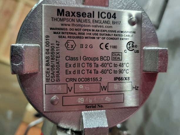 12" HP Valves/Key Valve Technologies #P200-700TD/SB V35, Parallel Slide Gate Valve w/Actuator, 24 V, 2014 - Image 3