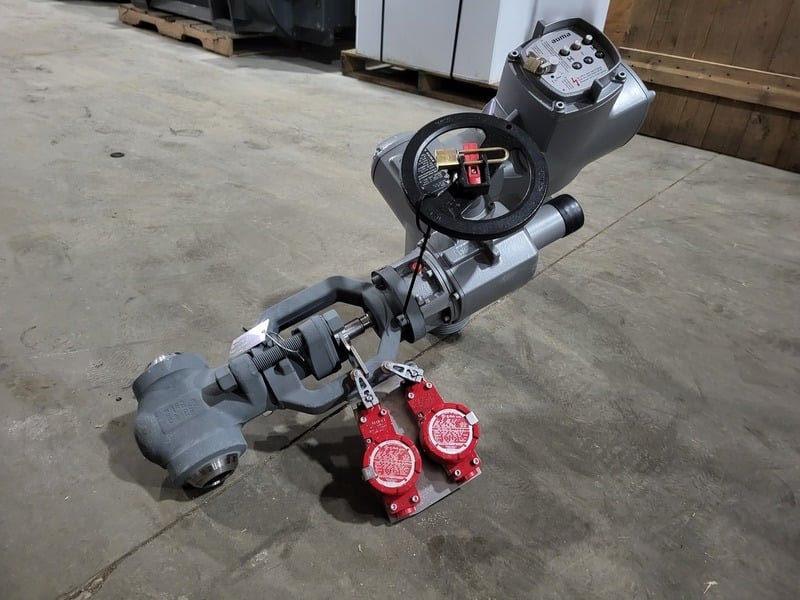 2" HP Valves/Key Valve Technologies #MOV-34100D2, Globe Valve w/Actuator, 179 bar, 19 RPM, 575 VAC, 2014 - Image 6