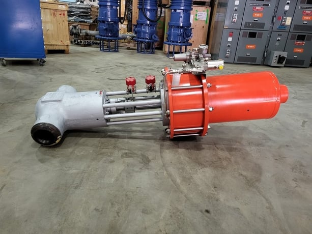 6" HP Valves/Key Valve Technologies #SDV-24100C, Parallel Slide Gate Valve w/Actuator, 1/2" NPT, 2.3" H x - Image 3