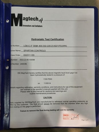 Magtech #LG6C-3-300#-0.600-302-229-23.622-IN-(FS)(WN), Magnetic Level Gauge, 559 psig Chamber & 2100 psig - Image 5