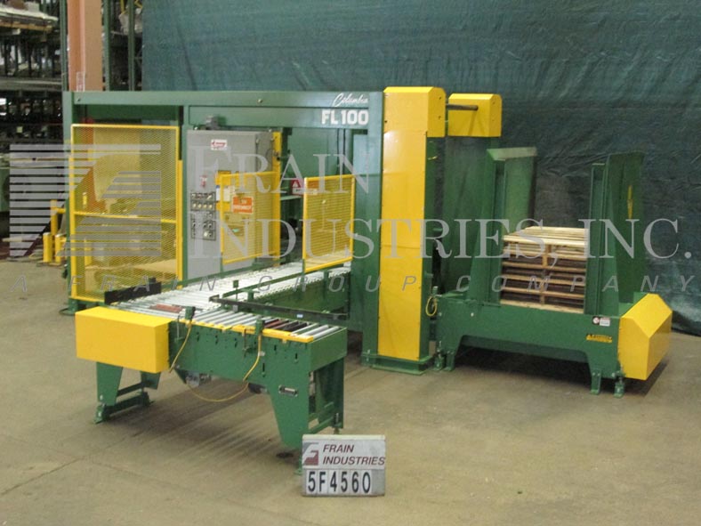 Columbia #FL100, low level, full case palletizer, 5-12 cases per minute, with 12 capacity empty pallet - Image 1