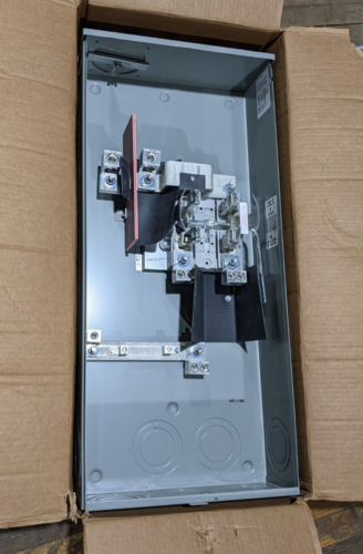 400 Amps, Durham Company Meter Socket Box, 1PH 600V 3W 320A Continuous Lever Bypass - Image 2