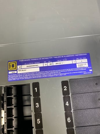 400 Amp. Square D NF Panelboard, 208Y/120V 3PH 4W 30 Space Main JDL36200 CAN SHIP - Image 2