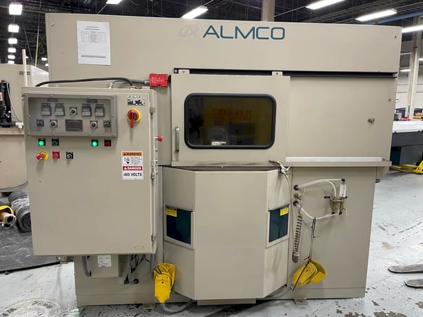 Almco #2SF-36, deburring machine, 1200 SFM, 7.5 HP, 36" diameter x 18.5" tub, 2014 - Image 1