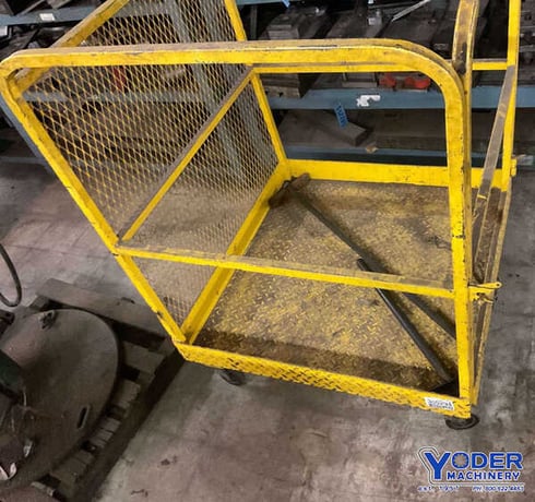 Platform forklift work cart, P width #PWFL-WP36, 36" x 36", portable on casters - Image 1