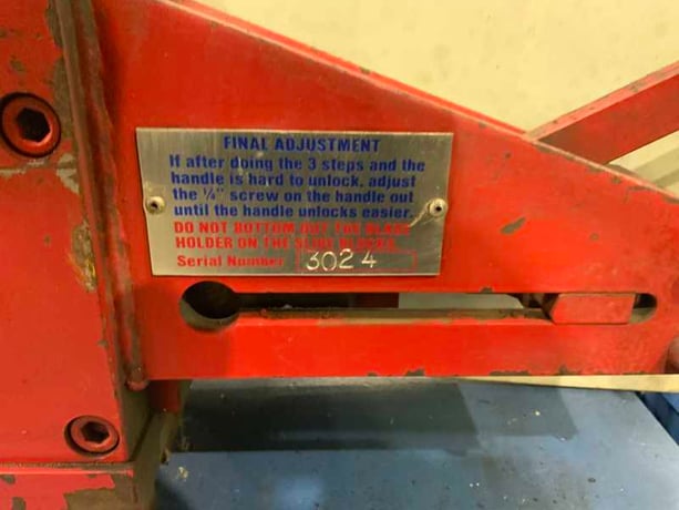 2"-8" Channel shear attachment, Piranha, 1/2"slug, fir Piranha ironworker, serial #3024 - Image 6