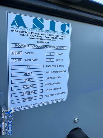 Air Pro #2-HMI, powder evacuation cabinet, new, never used - Image 6