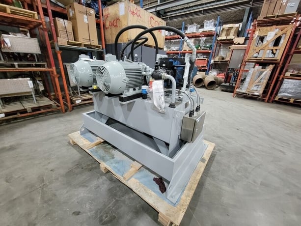 25 HP Rexon #284TD, Hydraulic Power Unit w/Radiator & Double Motors, 400 liters Tank, 3 Ph., 1765 RPM, 575 V - Image 8