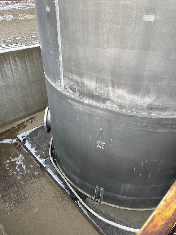 29036 gallon Peacock Inc, Aluminum Storage Tank For Hydrogen Peroxide, 15' diameter x 27' H, 132000 Liters - Image 6