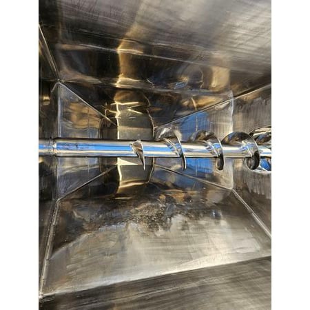6" diameter x 10.11' long, Stainless Steel screw conveyor auger feeder, sanitary food grade - Image 4