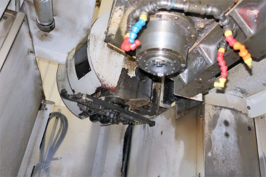Milltronics #TT24, CNC twin-table bridge type VMC, Milltronics 8200 Control, 23" X, 25" Y, 20" Z, 10000 RPM - Image 3