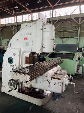 Cincinnati Milacron #LA High-Power, dial-type vertical mill, 20" x104-1/2" table, motor on knee - Image 1