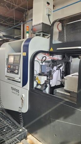 Tornos #GT-26, CNC Swiss lathe, 25.4mm bar capacity, Iemca 12' barfeeder, mist collector, 2021 - Image 2