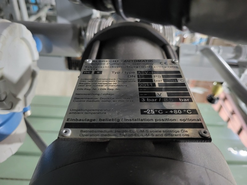 1/2" Albrecht-Automatik #ASV-R/O, Pneumatic Control Valve, 7 bar @ 10 deg. C, 90 psi Digital Positioner, 30 V - Image 2