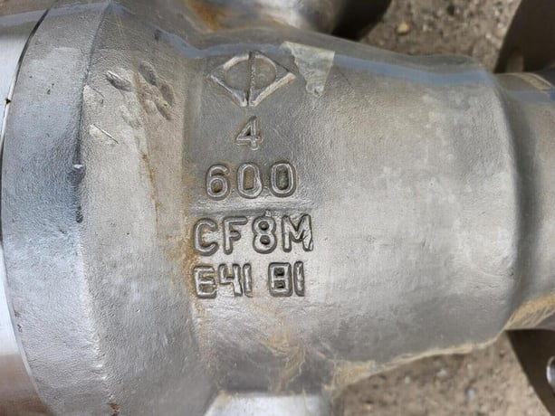4" Chaoda Valves Group #10-4-8-BTM-2-FP-RF-CF8M-17-CrC-G-G, Ball Valve, Class 600, stainless steel - Image 2