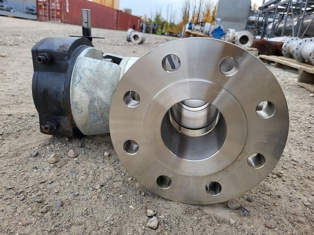 4" Chaoda Valves Group #10-4-8-BTM-2-FP-RF-CF8M-17-CrC-G-G, Ball Valve, Class 600, stainless steel - Image 9