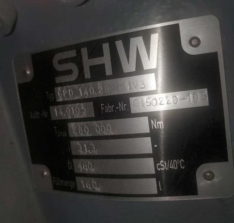 SHW #GPD140.28-01V3, Under-Tank Agitator, S/N 14.0105 - Image 2