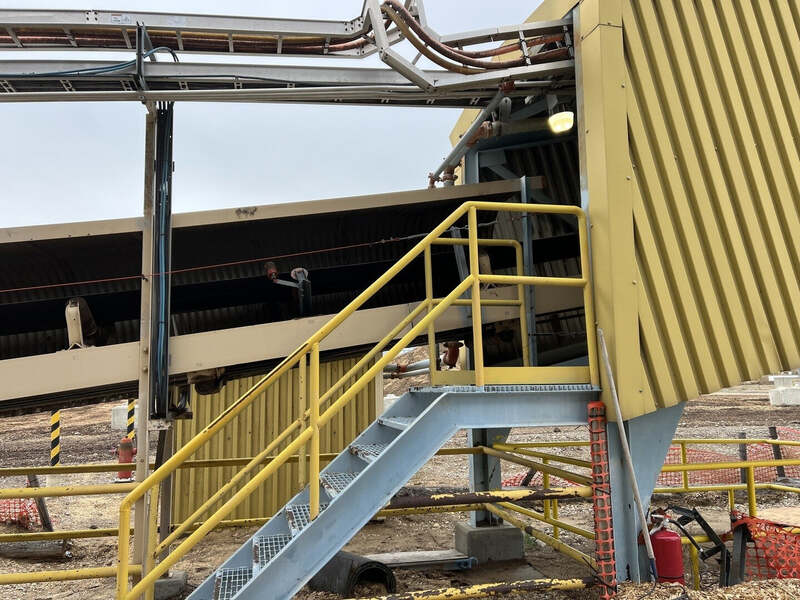 Outdoor Conveyor System, 8 Sections, 91.174 m Overall Length, 30" width Conveyor, 9' 8-1/8" Length per - Image 7
