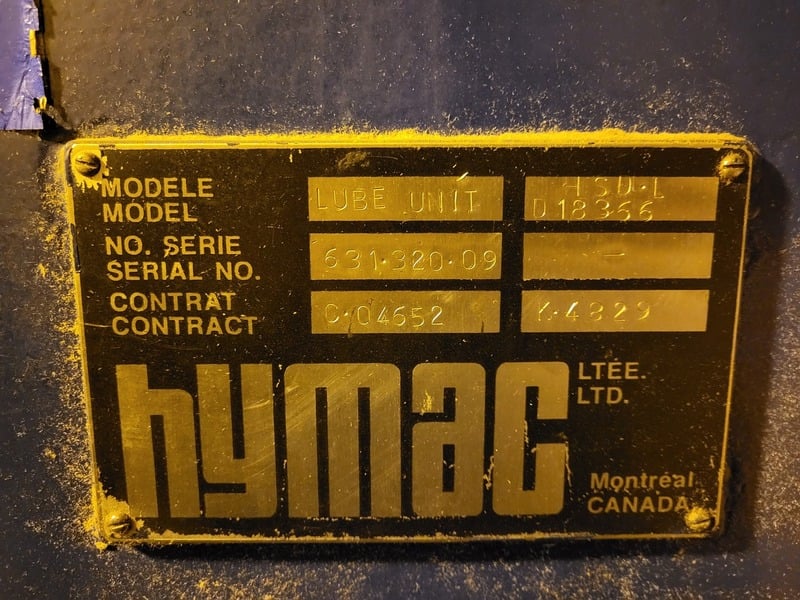 Hymac #HSD.LD18366, hydraulic & automatic lube unit for pulp refiner system - Image 2