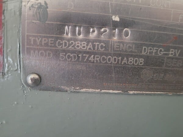 30 HP 1750/2300 RPM General Electric 5CD174RC001A808, Frame CD288ATC, shunt, 500 VA, rebuilt - Image 2