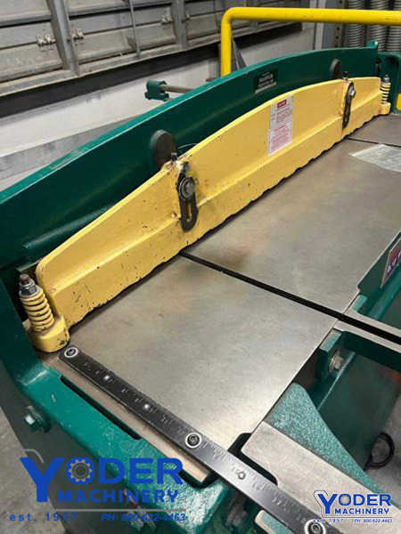 16 gauge x 4.4' National #NH5216, hydraulic squaring shear, 26" back gauge, 3 HP, 25 SPM, 2003 - Image 4