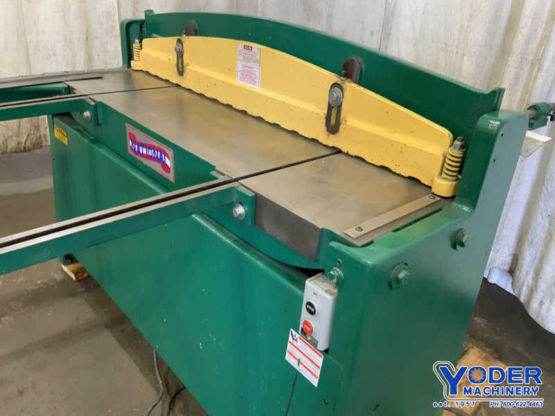 16 gauge x 4.4' National #NH5216, hydraulic squaring shear, 26" back gauge, 3 HP, 25 SPM, 2003 - Image 5
