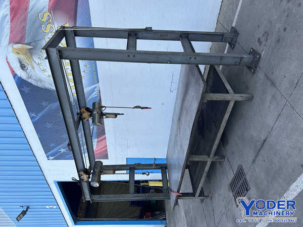 Lodestar, 12' shop made crane system with (2) 1 ton CM electric hoist - Image 1