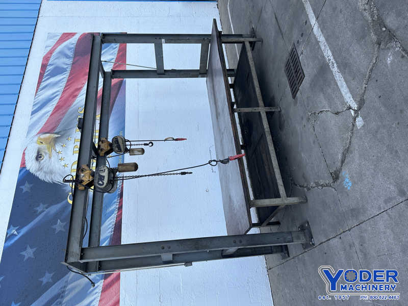 Lodestar, 12' shop made crane system with (2) 1 ton CM electric hoist - Image 3