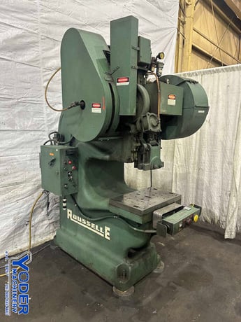 40 Ton, Rousselle #4G, back geared press, 3" stroke, 13" Shut Height, air clutch & brake, 5 HP, 45 SPM - Image 3