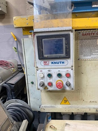 1/4" x 10' Knuth #3206C, Shear, Front Squaring Arms, Power Back Gauge, 2008 - Image 3