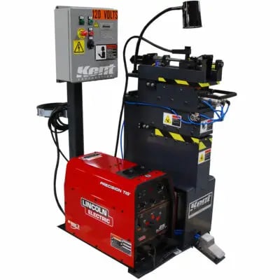 10" x .1" Kent / Tesco #10-135-PMA, shear end welder, air clamps, new - Image 1