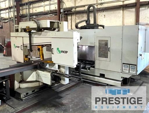 Ficep #1001-DDB, drill & saw line, Monospindle rotating drill head, ATC, Ficep Pegaso CNC, material handling - Image 1