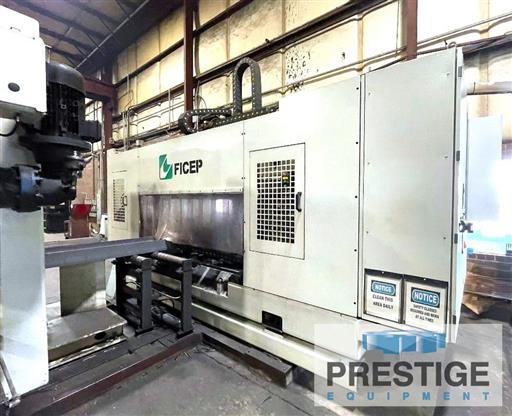 Ficep #1001-DDB, drill & saw line, Monospindle rotating drill head, ATC, Ficep Pegaso CNC, material handling - Image 2