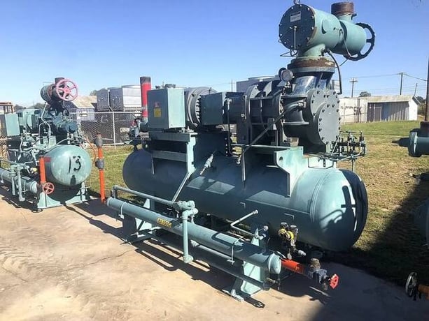 300 HP Frick #RDB-II-316B, screw booster compressor, 300 psi, Fr.445TS, 460 V., 3-phase, 340 amps, 3570 RPM - Image 6