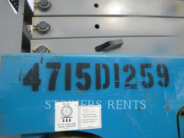 Genie Industries #GS-4047E, Electric Scissor Lift, 1029 hours, S/N GS4715D-1259, 2015 - Image 5