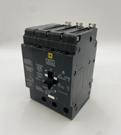 125 Amps, Square D, EDB34125SA, Bolt-On Circuit Breaker, 480 Volts 3P 3PH EDB Shunt Trip 120V - Image 1