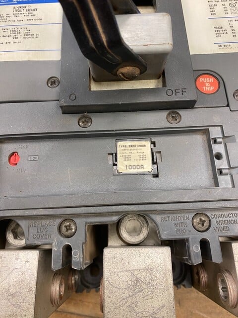 1200 Amps, General Electric, SKHA36AT1200, HI-Break Circuit Breaker, 600V 3P 3PH Plug SRP1200A 1000A - Image 4