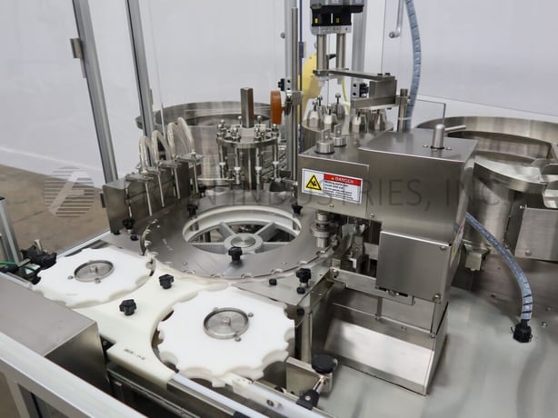 Cozzoli #RM110, automatic, inline, intermittent motion Stainless Steel monoblock, fill, plug & screw capacity - Image 2