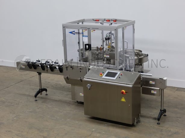 Cozzoli #RM110, automatic, inline, intermittent motion Stainless Steel monoblock, fill, plug & screw capacity - Image 5