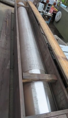 17" x 192" Inconel tube for rotary calciner or kiln, 15" ID, 1" thick, unused in original crate - Image 1