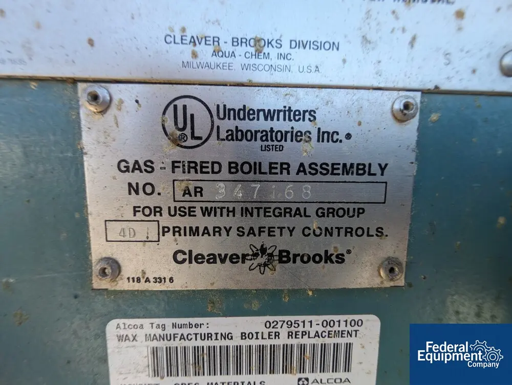 Cleaver Brooks #M4P-2500, Water Tube Boiler, 59 HP, 2.5 million btu input, 2 million btu output, 2002 - Image 6