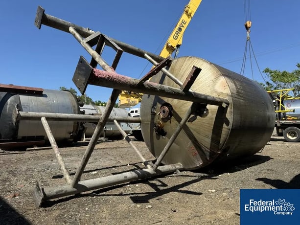 1200 gallon Precision Stainless Reactor, 304 Stainless Steel, 50/150 psi, 72" diameter x 72" straight side - Image 5