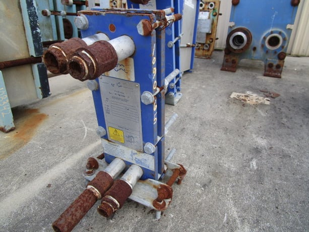1 sq.ft., Alfa-Laval, M3-FG, small seed fermentor cooler, 150 psi, .60mm plate thickness - Image 1