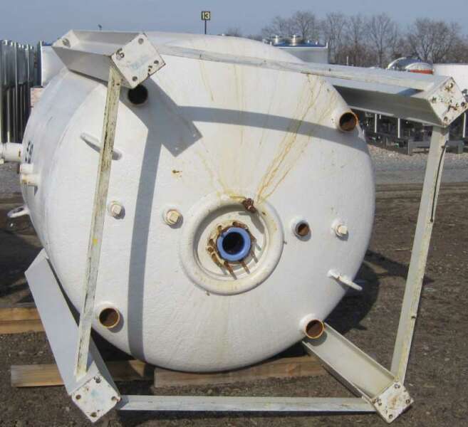 750 gallon Pfaudler, glass lined, 100 psi FV Int, 90 psi jacketed, 5 HP agitator, #1270686 - Image 3